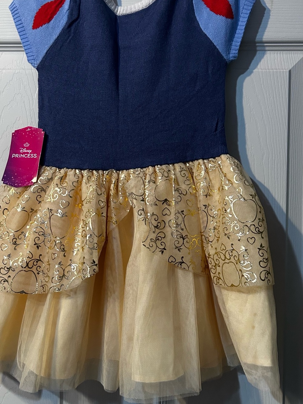 Disney Girls Navy, Light Blue, Red & Gold Princess Costume Dress - Picture 4 of 8